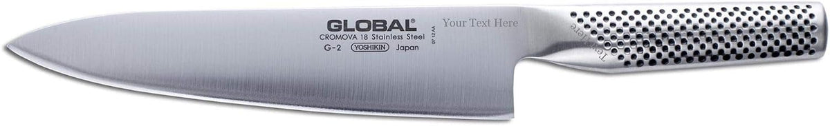 Global G-2 - Cuchillo de chef de 8 pulgadas con grabado personaliza...