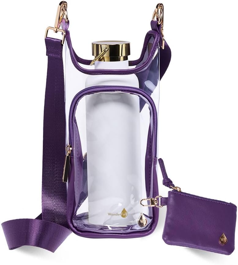 WanderFull Clear Stadium HydroBag - Bolsa cruzada manos libres para...