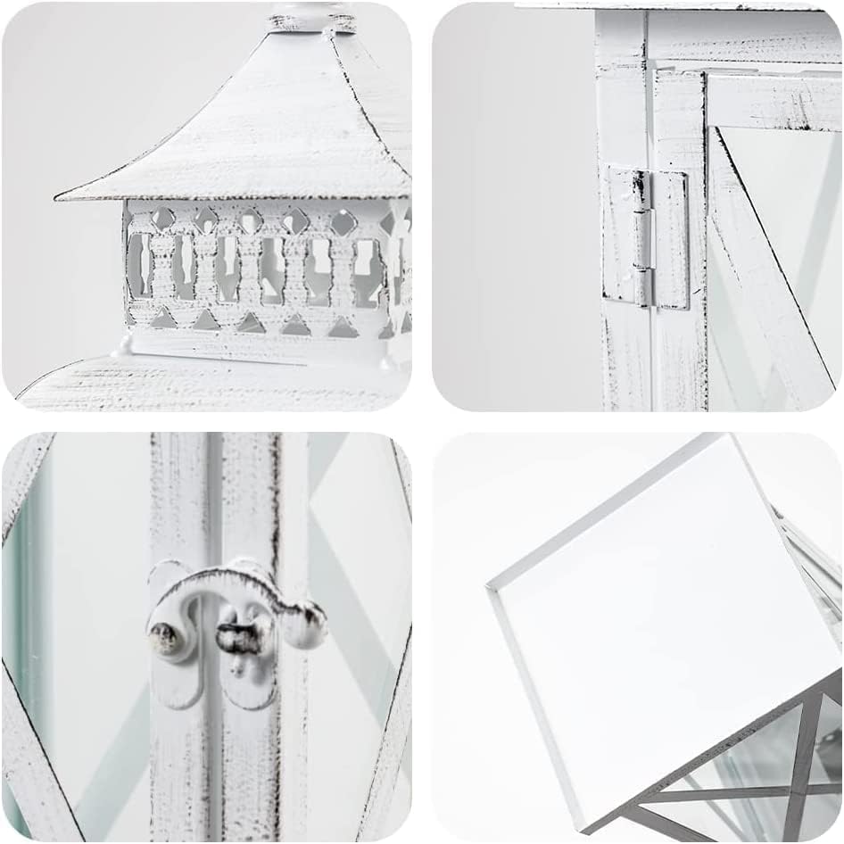 DECORKEY Farol decorativo para interiores y exteriores, 2 piezas de...