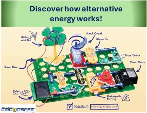 Snap Circuits Kit de exploración de electrónica de energía verde |...