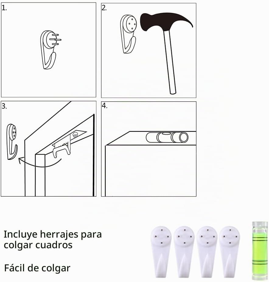 Kaloremore - Lienzo de leopardo de moda negro, blanco, rosa, impres...