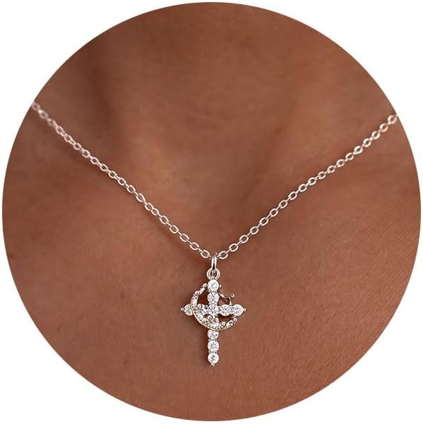 NECOCY Regalos de Pascua, collares mejorados con cruz de corona par...