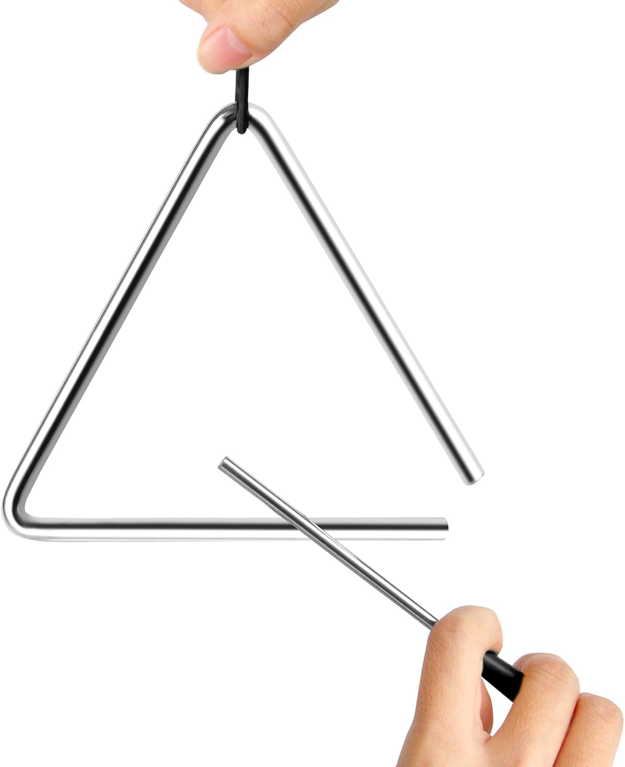 EASTROCK Juego de instrumentos triangulares 3 paquetes de 4 5 6 pul...