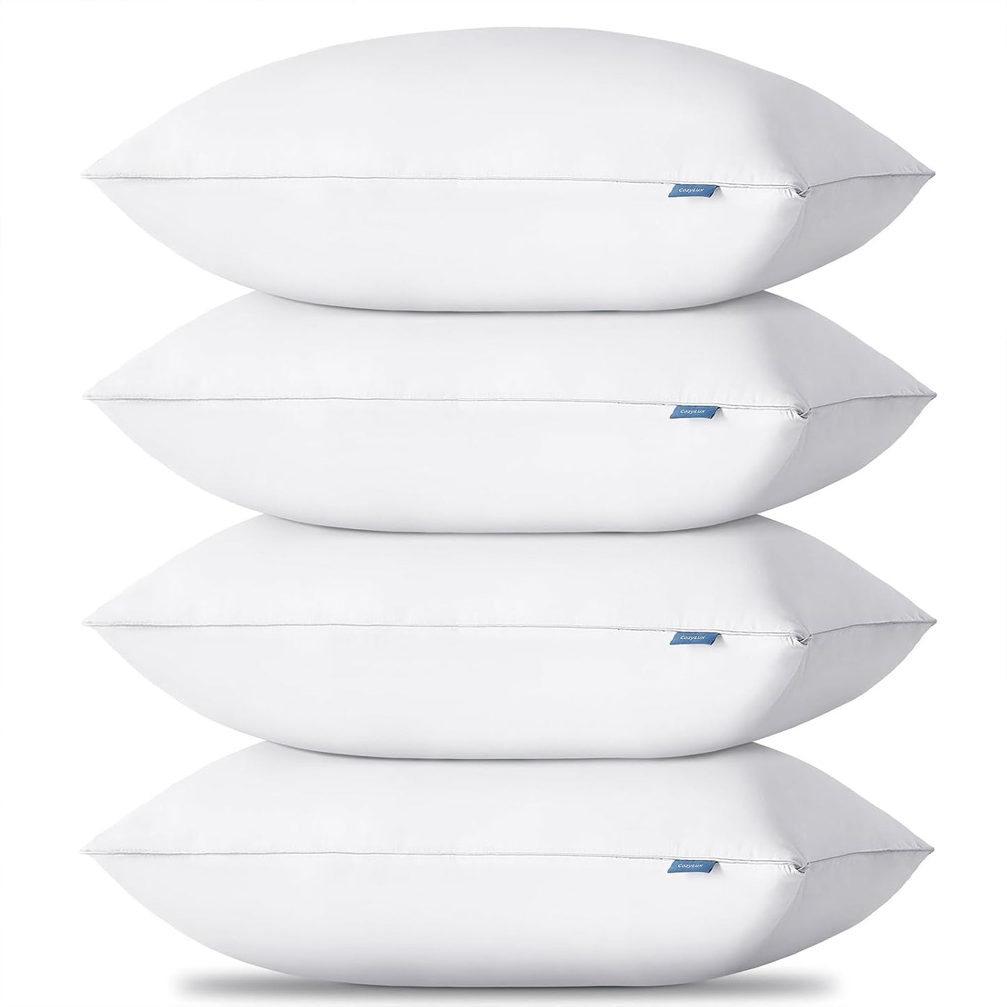 CozyLux Almohadas Tamaño Estándar Juego de 4, Almohadas de Cama de...
