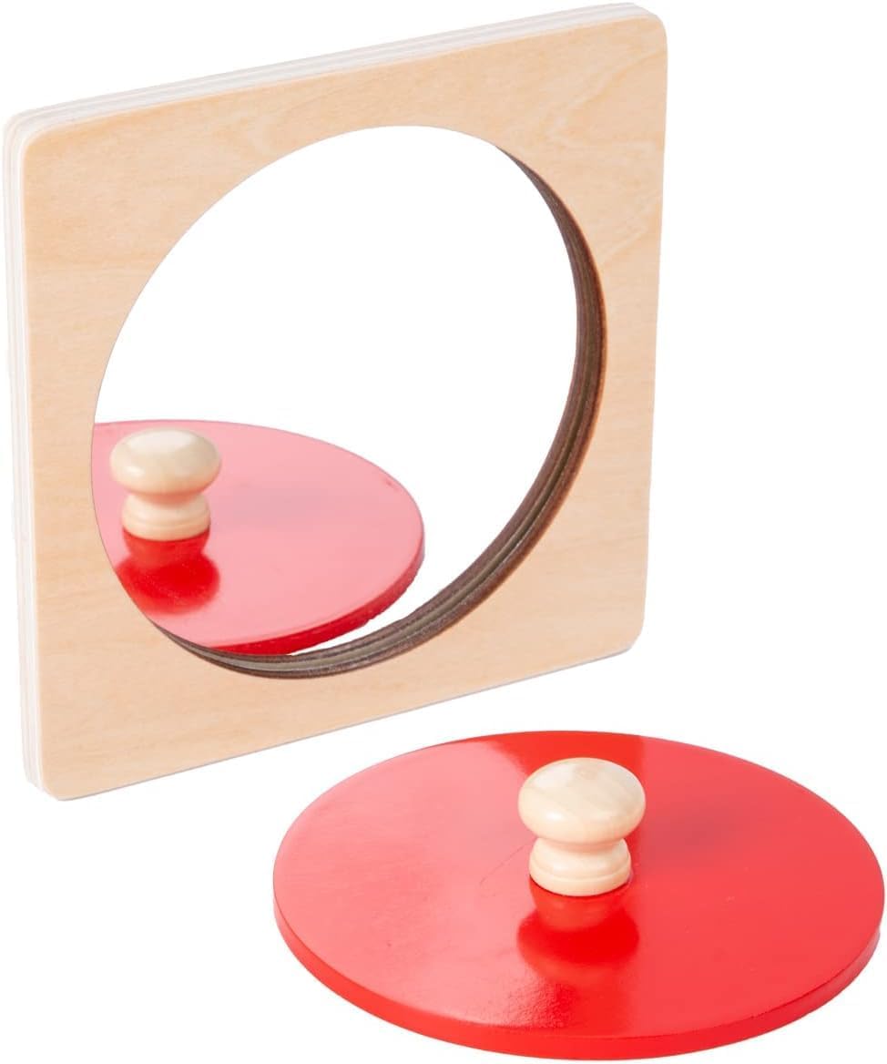Montessori - Kit de juguetes para bebés, espejo, peekaboo, rompecab...