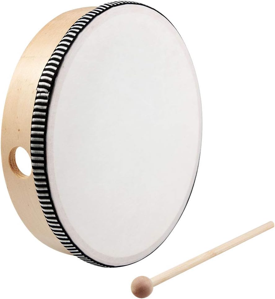 Nydotd Juego de 2 tambores de mano \u2013 Instrumentos de percusión...