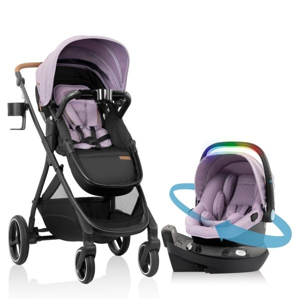 Evenflo Shyft Intuiti+ Sistema de viaje con asiento giratorio Revol...