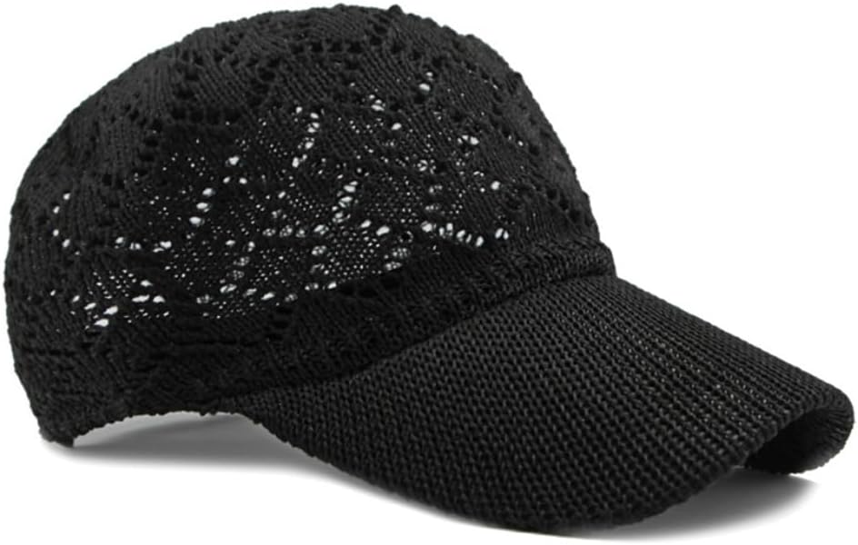 FASHIXD Gorra de béisbol de malla tejida de verano para mujer, somb...