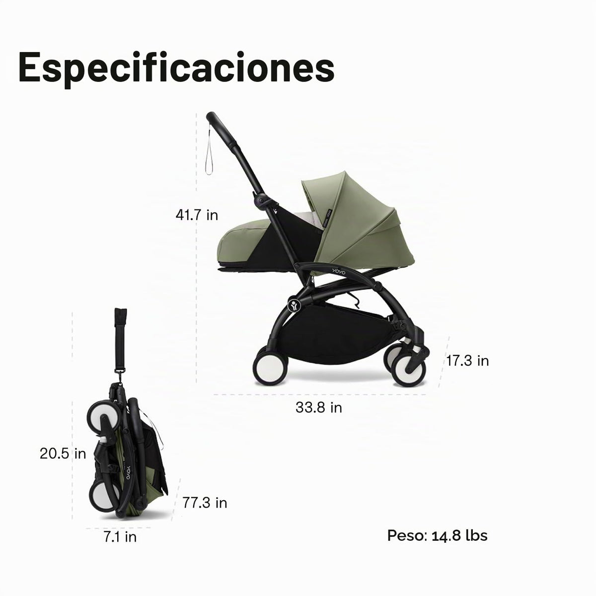 Stokke YOYO 0+ Paquete para recién nacido, requiere marco YOYO3 (se...