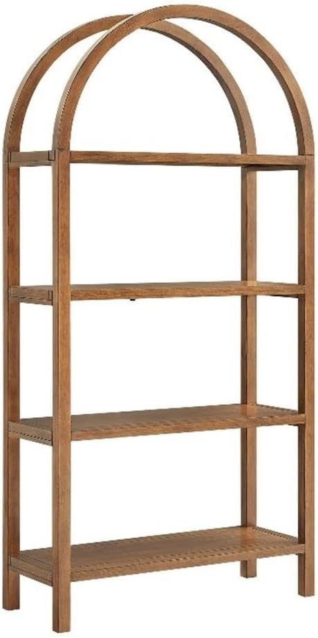 Modway Vexley - Estantería arqueada grande de 72 pulgadas en nogal,...