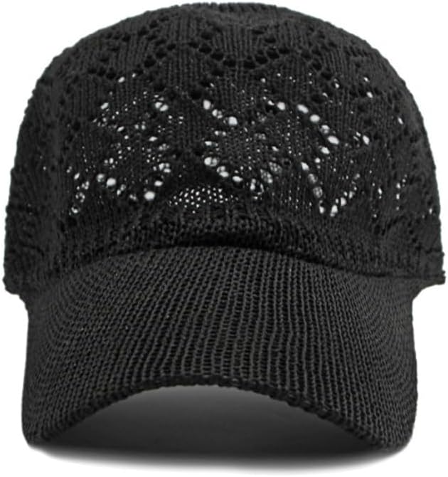 FASHIXD Gorra de béisbol de malla tejida de verano para mujer, somb...