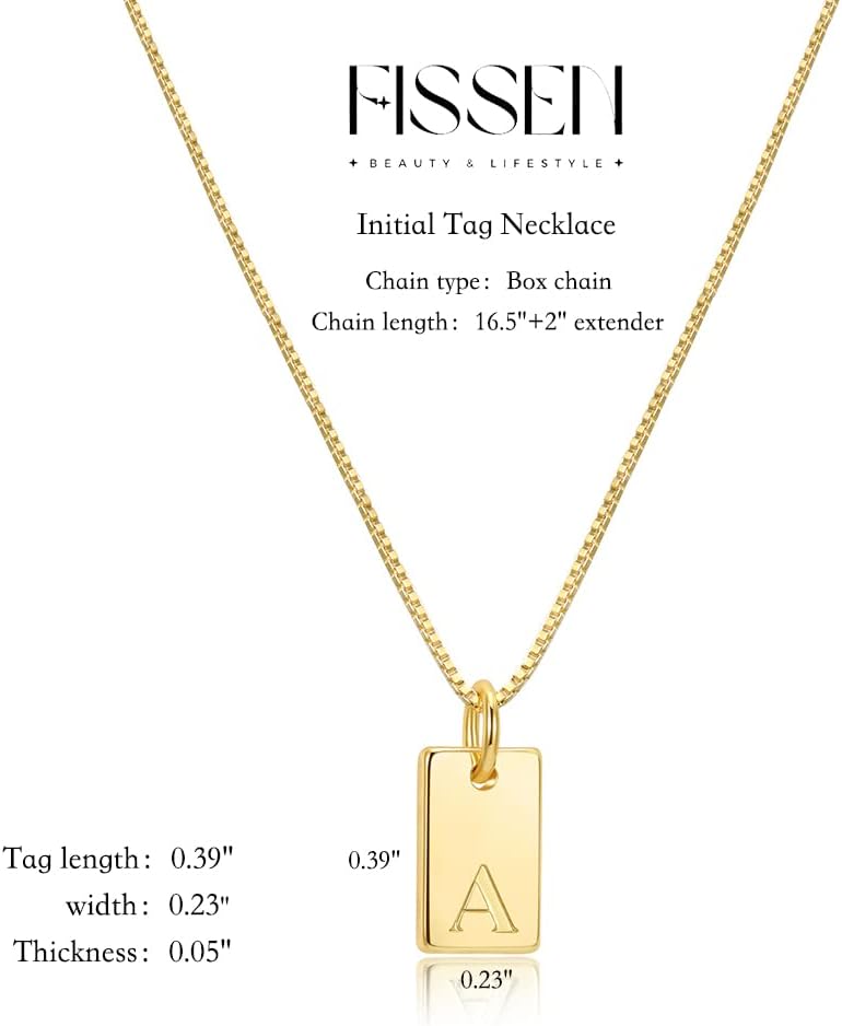 Collares con letra inicial para mujer, chapados en oro de 14 quilat...