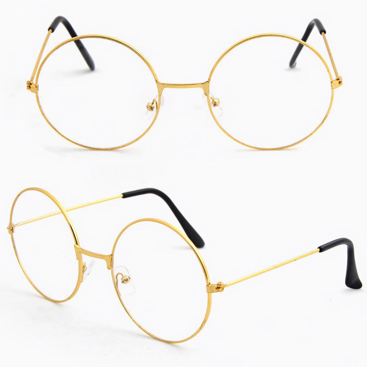Bettecos Peluca colonial de juez para hombre con anteojos, peluca l...