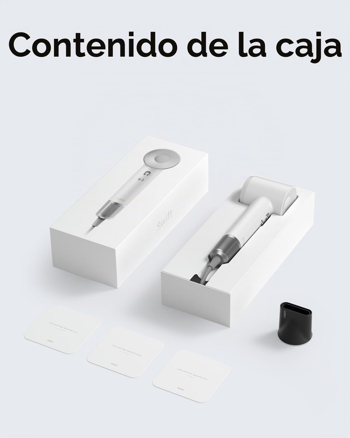 Secador de pelo Laifen Swift, secador iónico de alta velocidad 200M...