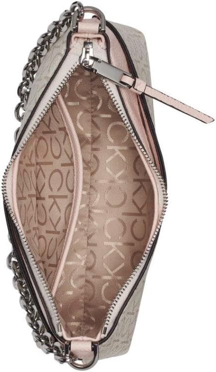 Calvin Klein Zoe Top Zip Chain Crossbody para mujer