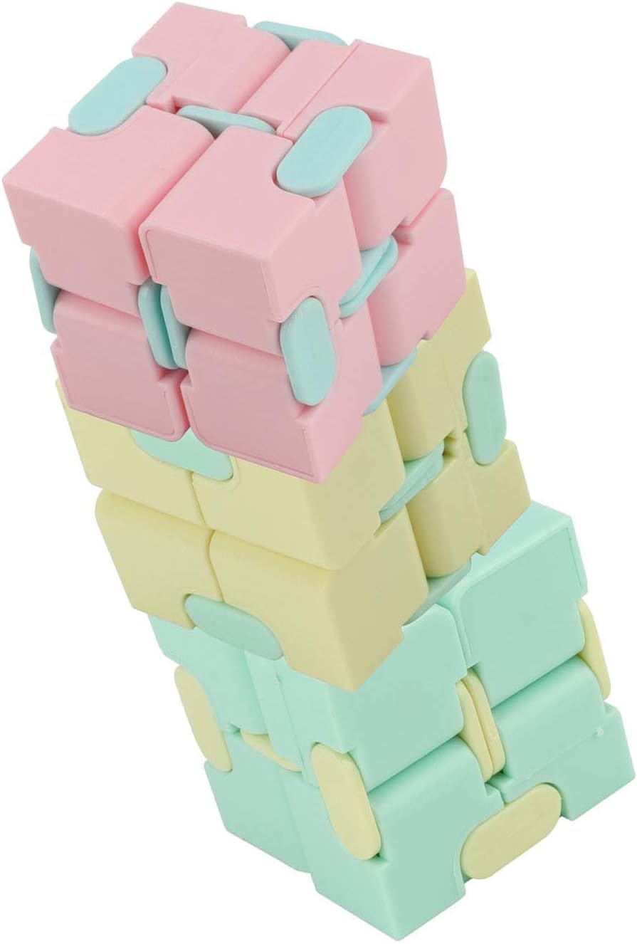 3 piezas de plástico infinito cubo mate descompresión adornos para...