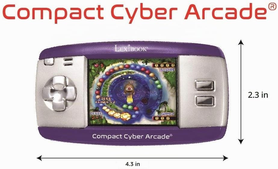 Consola de juegos portátil compacta Cyber Arcade, 250 juegos, LCD,...