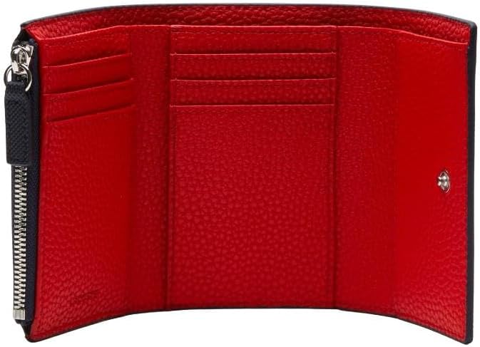Lacoste cartera para mujer Anna con cierre de presión y solapa para...
