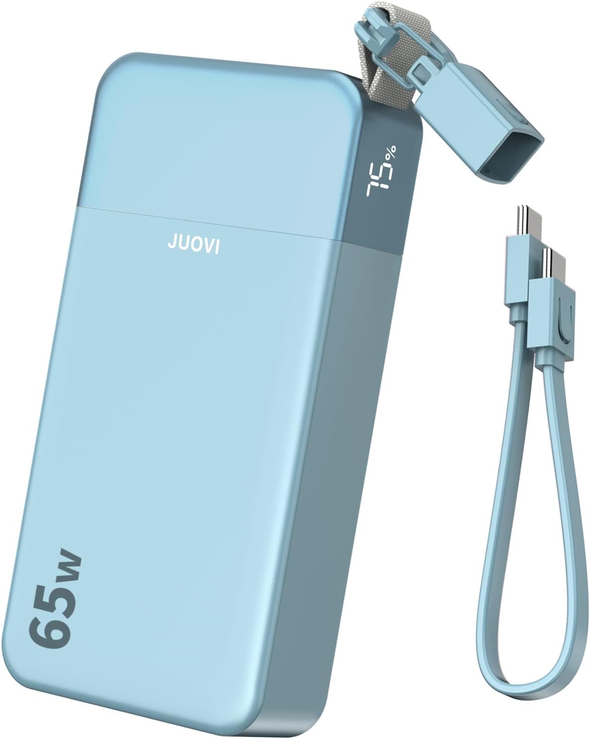 JUOVI Cargador portátil, banco de energía para portátil de 65 W, ca...
