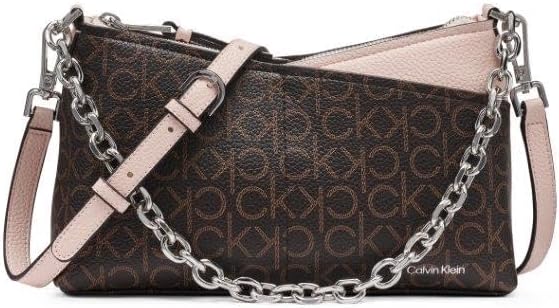 Calvin Klein Zoe Top Zip Chain Crossbody para mujer