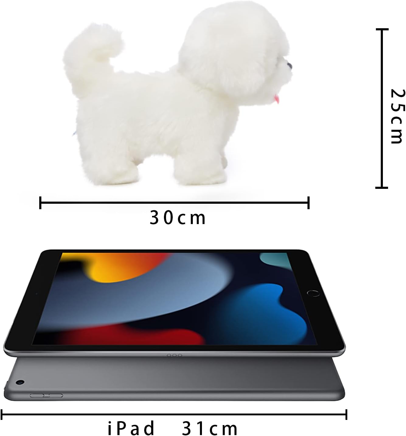 CU-MATE Juguete electrónico para perro que camina, cachorro maltés...