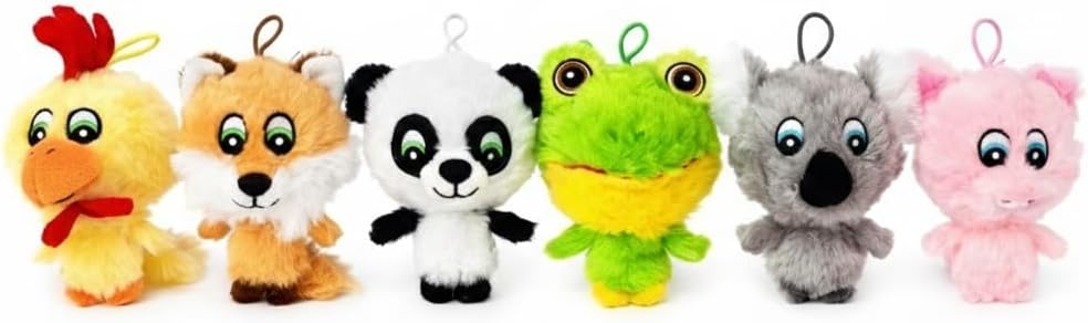 Multipet Knobby Noggins - Juguete de peluche para perros de 2.5 pul...