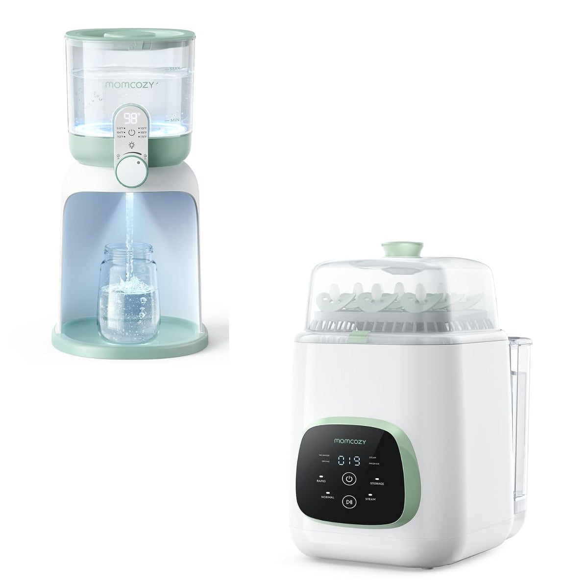 Momcozy KleanPal Pro - Lavadora de biberones y calentador de agua i...