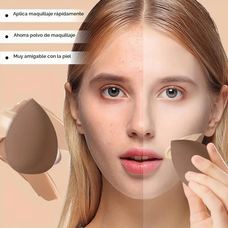HGHDBT Juego de 57 brochas de maquillaje marrón profesional con est...
