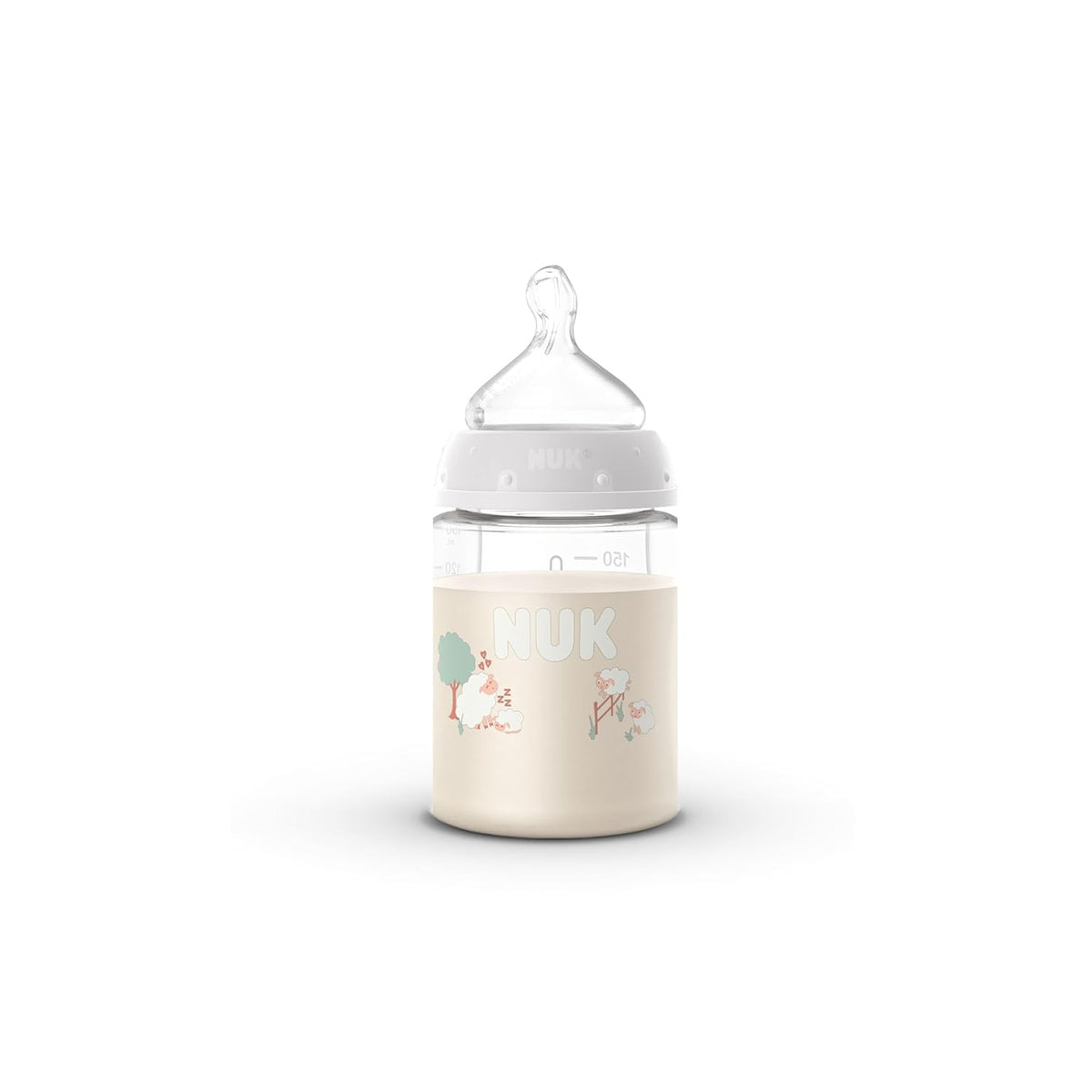 NUK First Choice Smooth Flow - Botella anticólicos de durazno, 5 on...