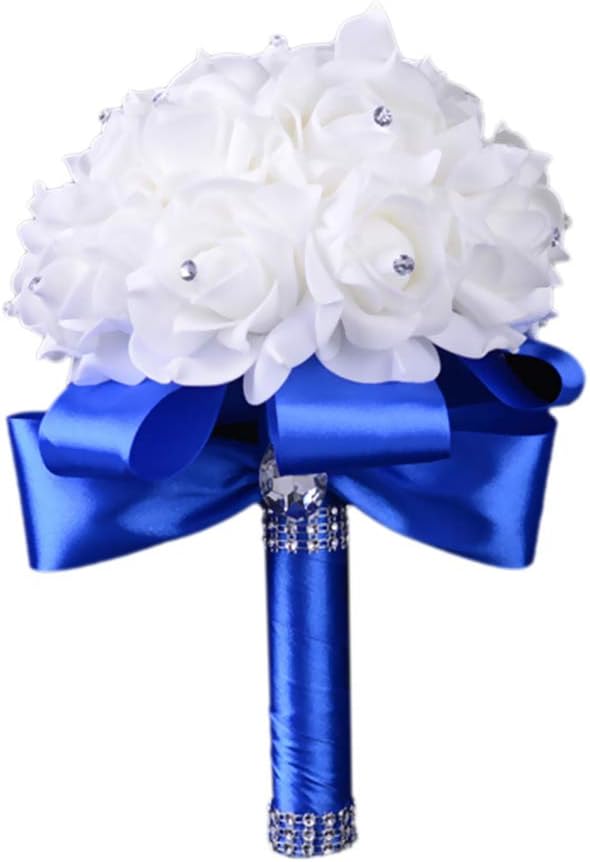 Ramilletes de boda para novia en blanco, ramo de boda para dama de...