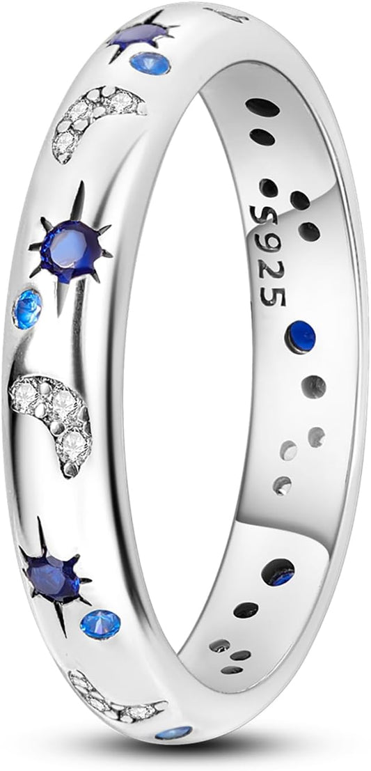 Hapour Anillo de Plata de Ley 925 para Mujer, Anillos Eternos Preci...