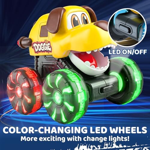 Tsomtto Press and Go - Coches de animales con luz y juguetes musica...