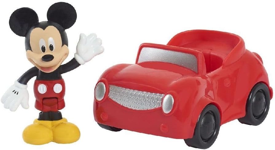 Disney Junior Mickey Daily Driver Figura posable con coche