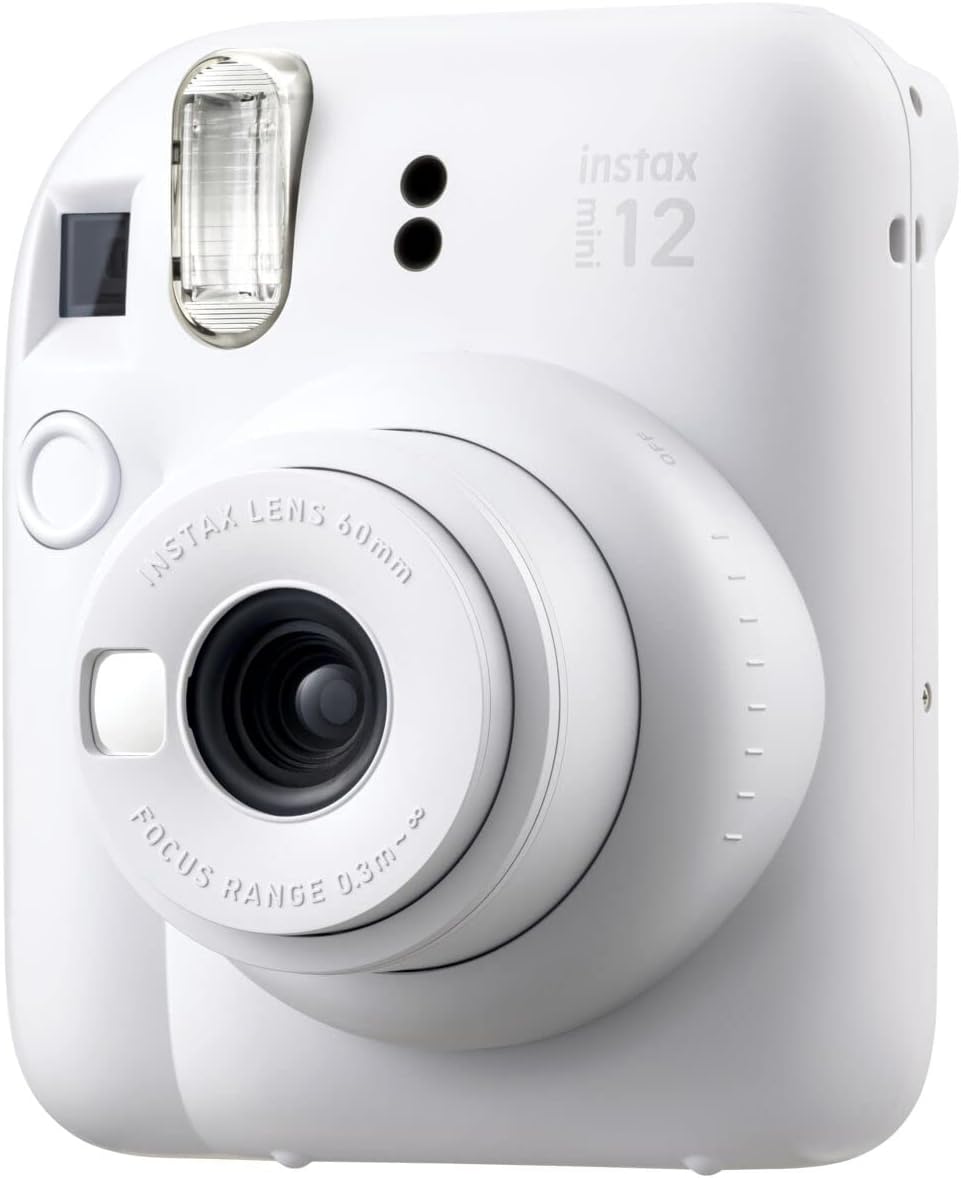 Fujifilm Cámara Instax Mini 12 de película instantánea color blanco...