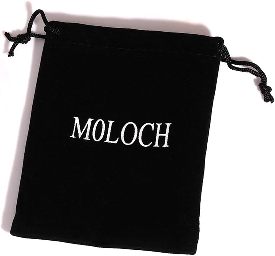 MOLOCH Collares largos para mujer con dije circular y colgante tipo...