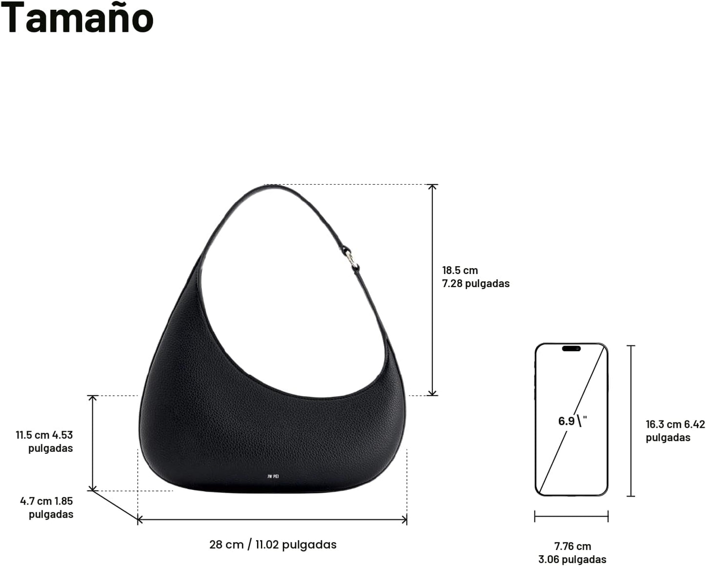 JW PEI Bolso de hombro Harlee para mujer