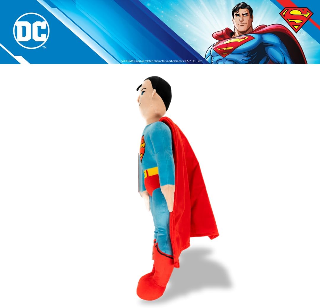DC Comics Superman Ropa de Cama Almohada de Peluche Super Suave par...