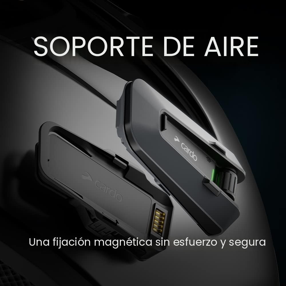 Cardo PACKTALK Edge - Auriculares de comunicación Bluetooth para mo...