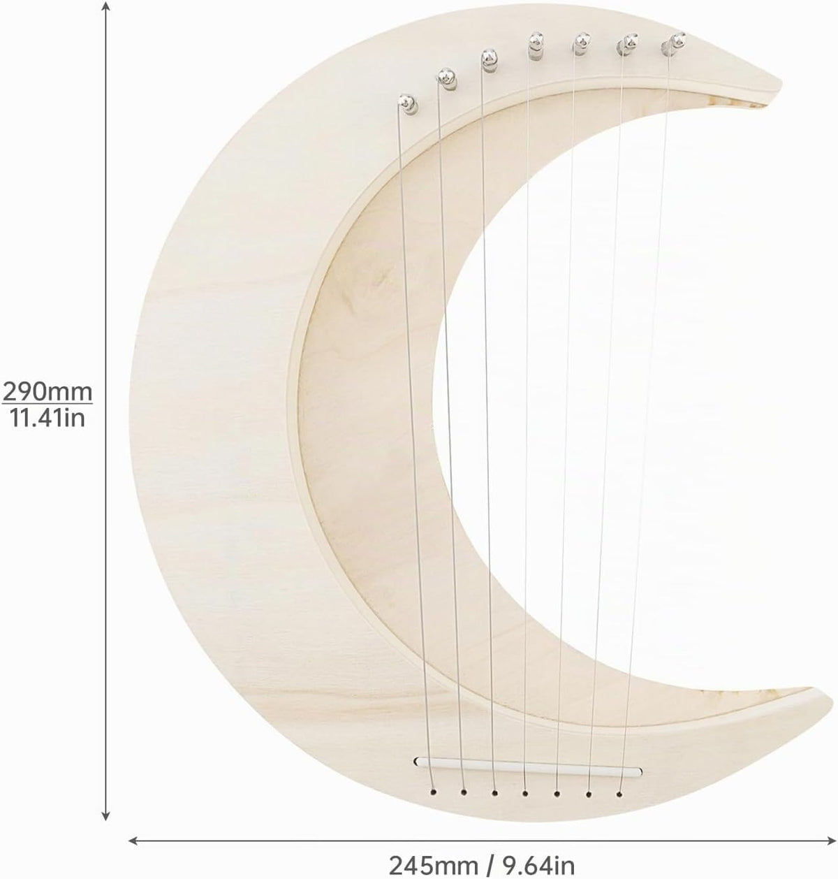 OriGlam Arpa de lira 7 cuerdas DIY, instrumento musical de arpa de...