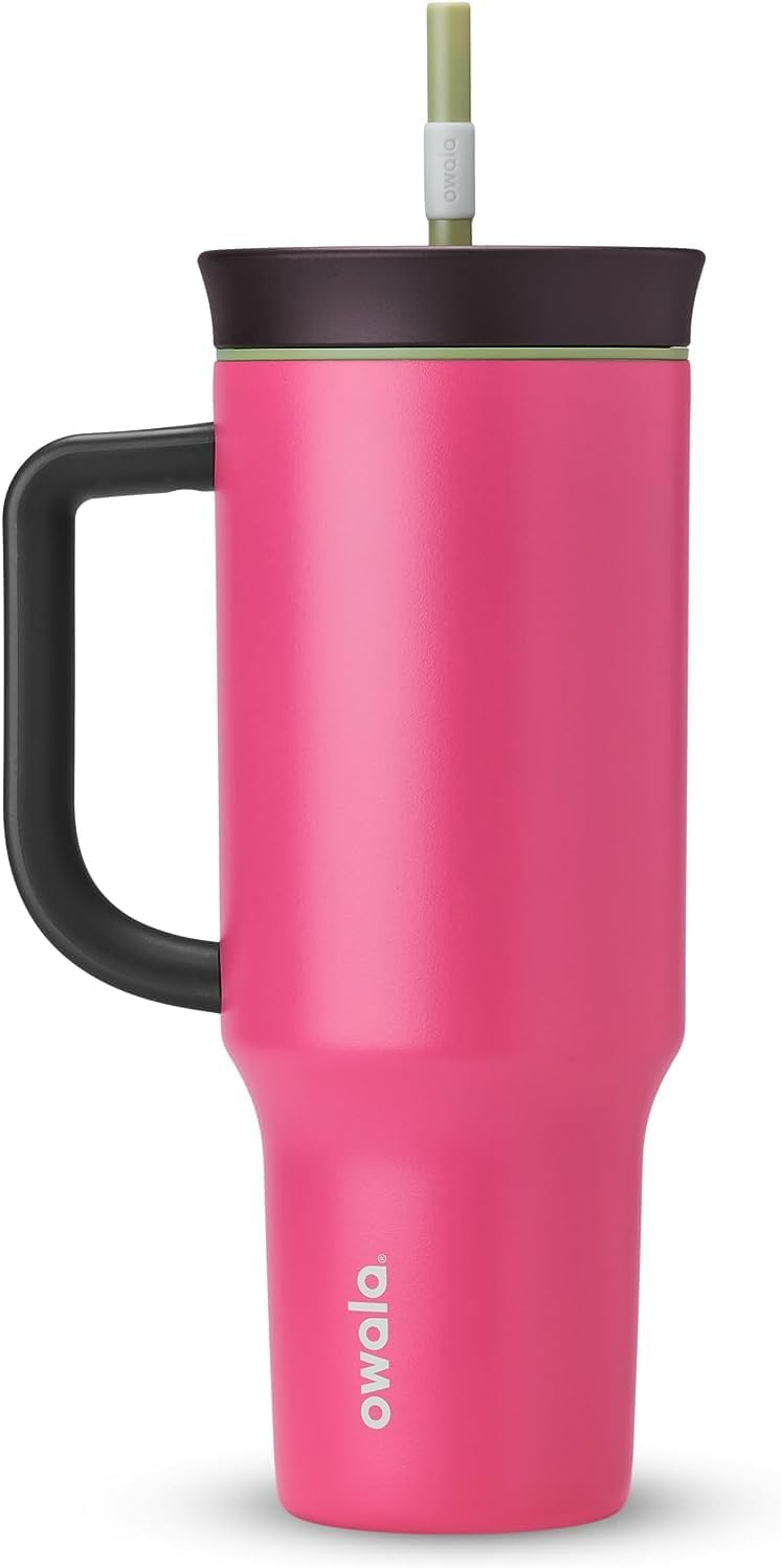 Owala Vaso de viaje aislado de acero inoxidable de triple capa con...