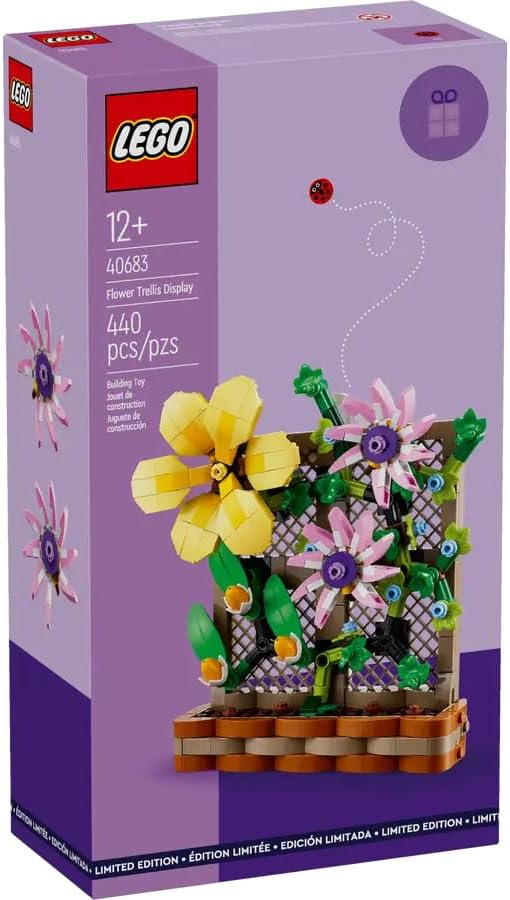 LEGO Flower Trellis Display 40683 - Juego de decoración floral de p...