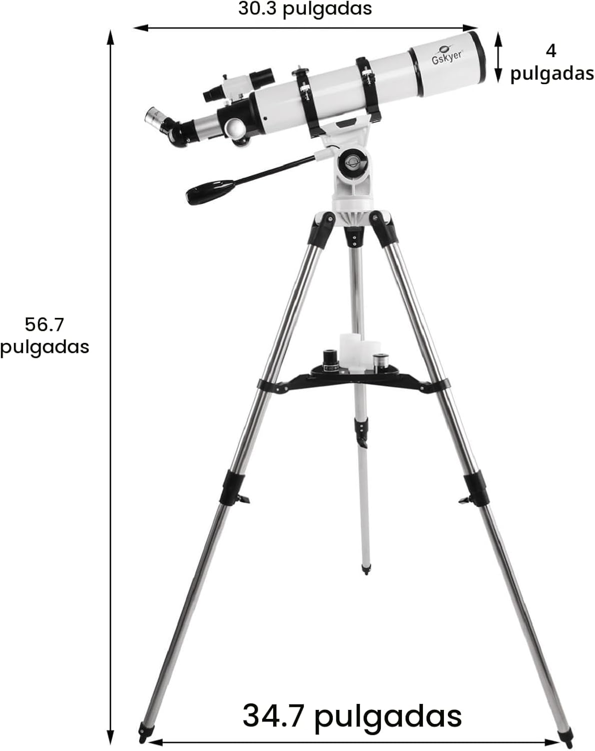 Gskyer, telescopio refractor astronómico AZ de 600x90 mm; telescopi...