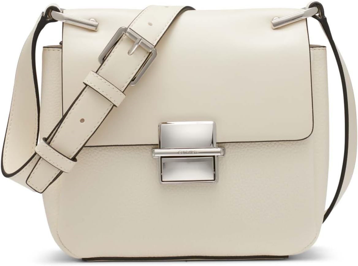 Calvin Klein Clove - Bandolera con solapa y triple compartimento pa...