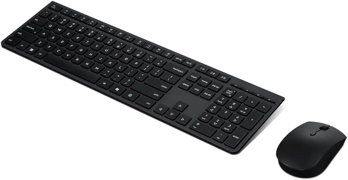 Lenovo Teclado y mouse combinados inalámbricos profesionales recarg...