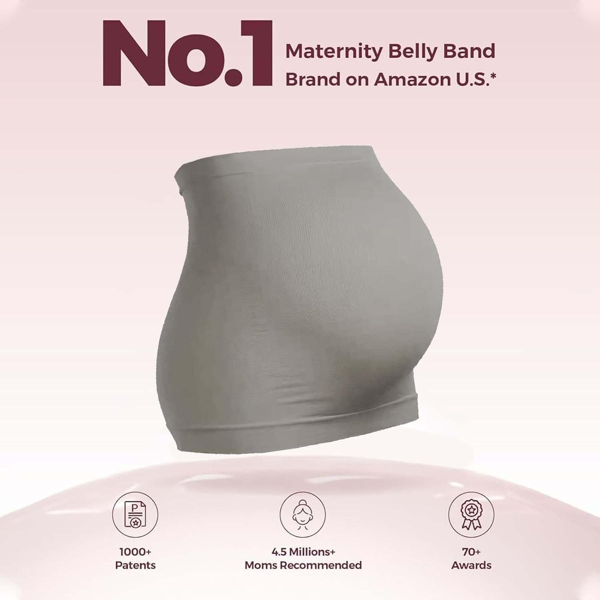 DIRAVO Banda para el vientre de maternidad para embarazo, antidesli...