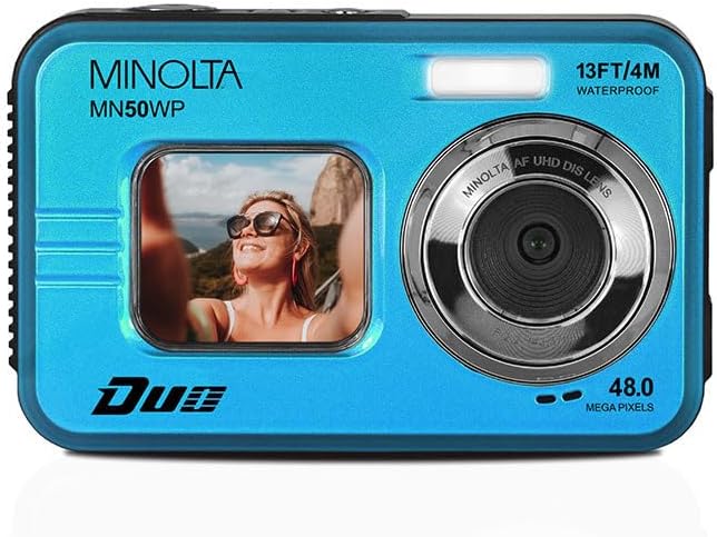 Minolta Duo MN50WP Cámara subacuática de 48MP, video 5K, zoom 16X (...