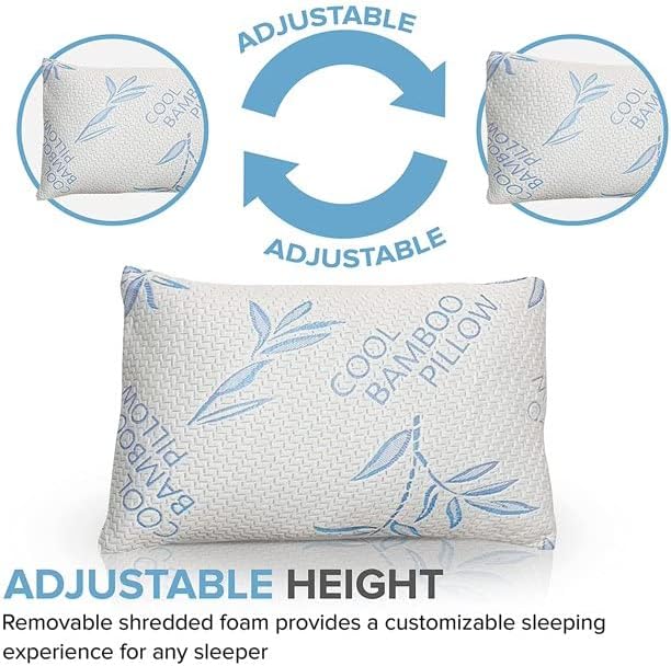 Paquete de 2 almohadas de tamaño King para dormir, almohada de cama...