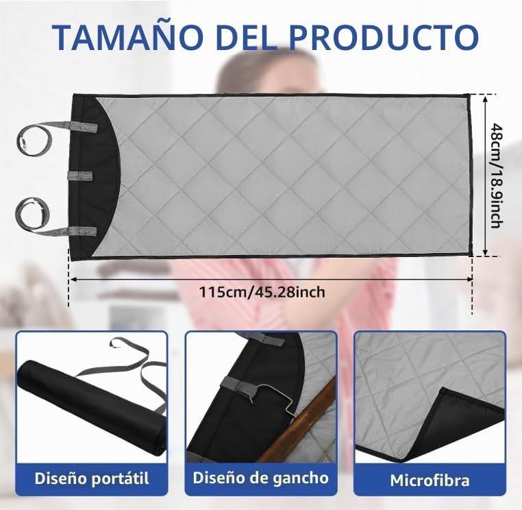 Almohadilla de planchar colgante en la puerta, almohadilla de vapor...