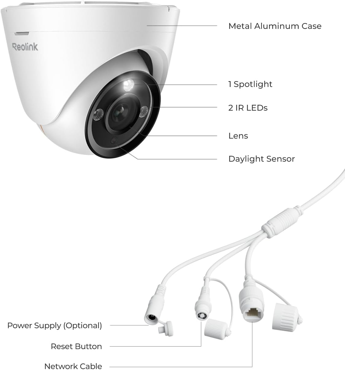 REOLINK Cámara IP PoE de 12MP para exteriores, cámara de seguridad...