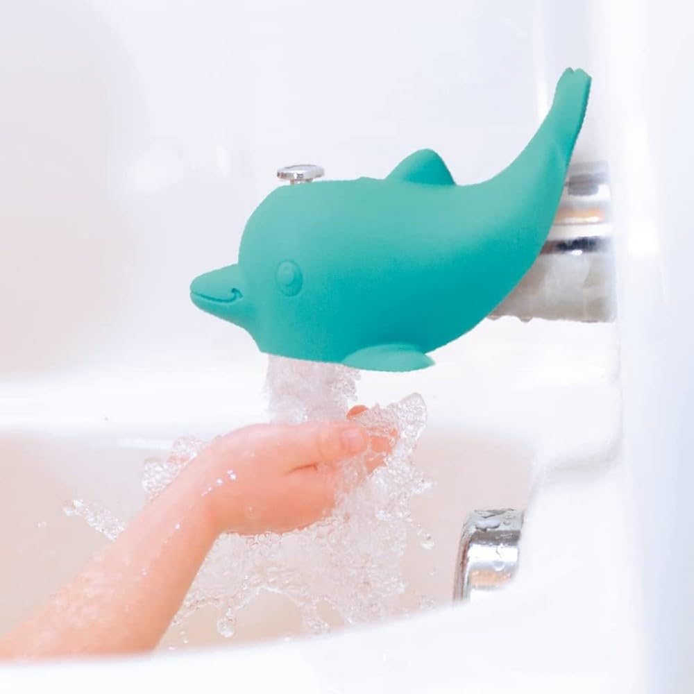 Nuby Protector de boquilla de seguridad para bañera, compatible con...